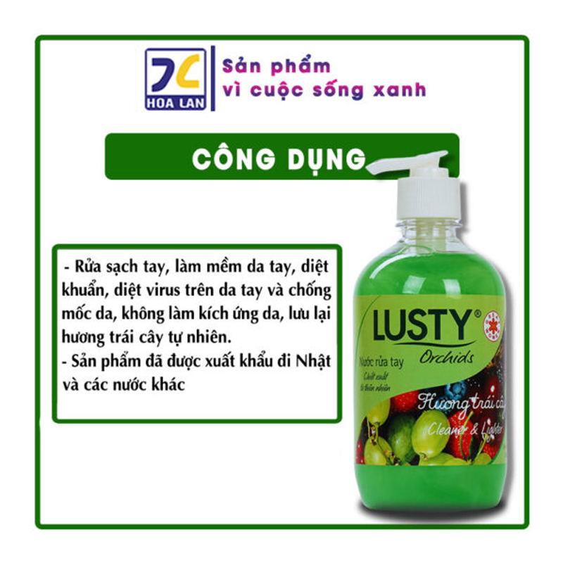 Nước rửa tay ướt Lusty Orchid – 500ml